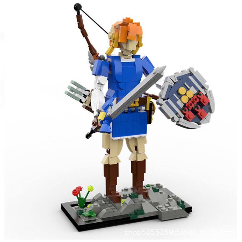 link brick figure set | zelda breath of the wild | lego-compatible moc - 2