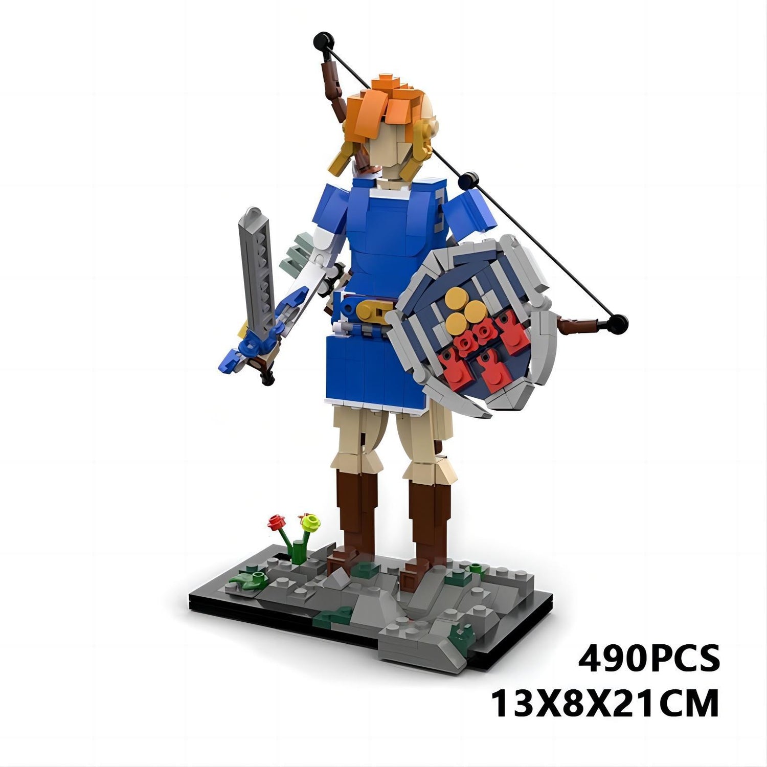 link brick figure set | zelda breath of the wild | lego-compatible moc - 4