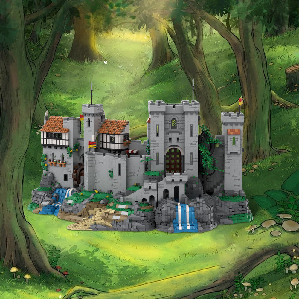 lion knight's castle building set | base upgrade | moc-198048 - 1