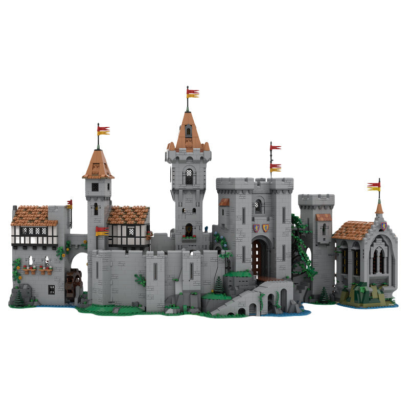 lion knight's tower building set | 10305 castle expansion | moc-160407 - 2