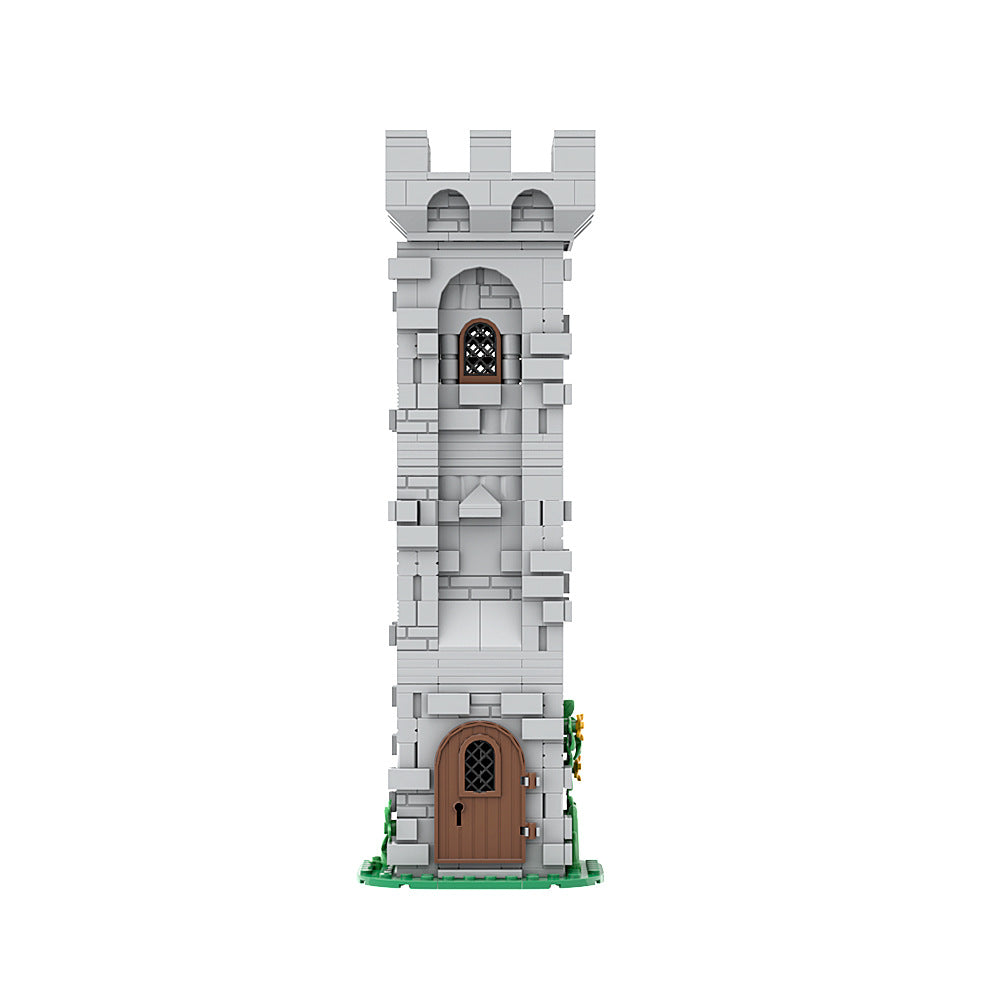 lion knight watch tower building set | lego compatible - 2