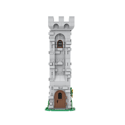 lion knight watch tower building set | lego compatible - 2