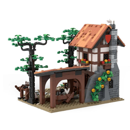 lion knights' archery range building set | fitting to 10305 | moc-134494 - 2
