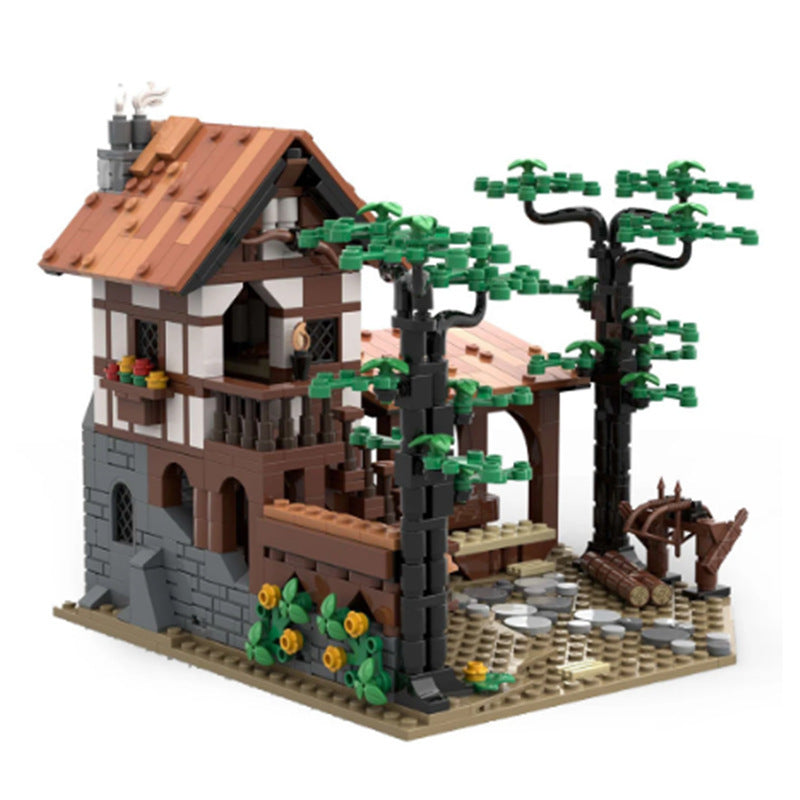 lion knights' archery range building set | fitting to 10305 | moc-134494 - 3