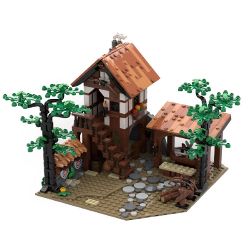 lion knights' archery range building set | fitting to 10305 | moc-134494 - 5