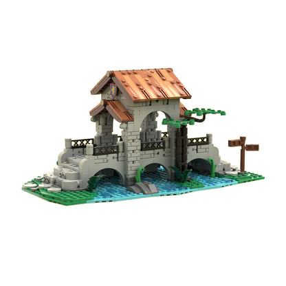 lion knights' bridge building set | moc-161587 - 1