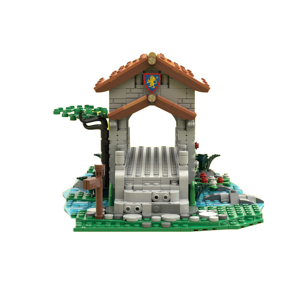 lion knights' bridge building set | moc-161587 - 2