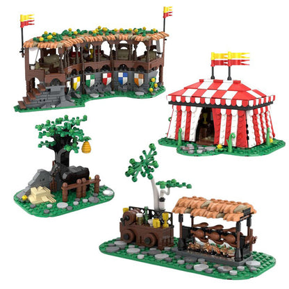 lion knights' tournament building set | addition to 10305 | moc-132180 - 2