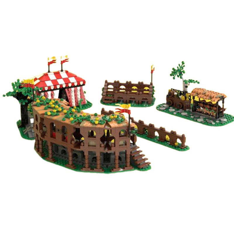 lion knights' tournament building set | addition to 10305 | moc-132180 - 3
