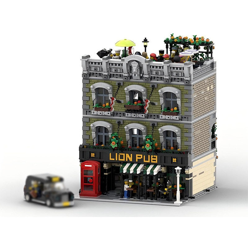 Lion Pub Modular Building Kit | LEGO-Compatible MOC - 7
