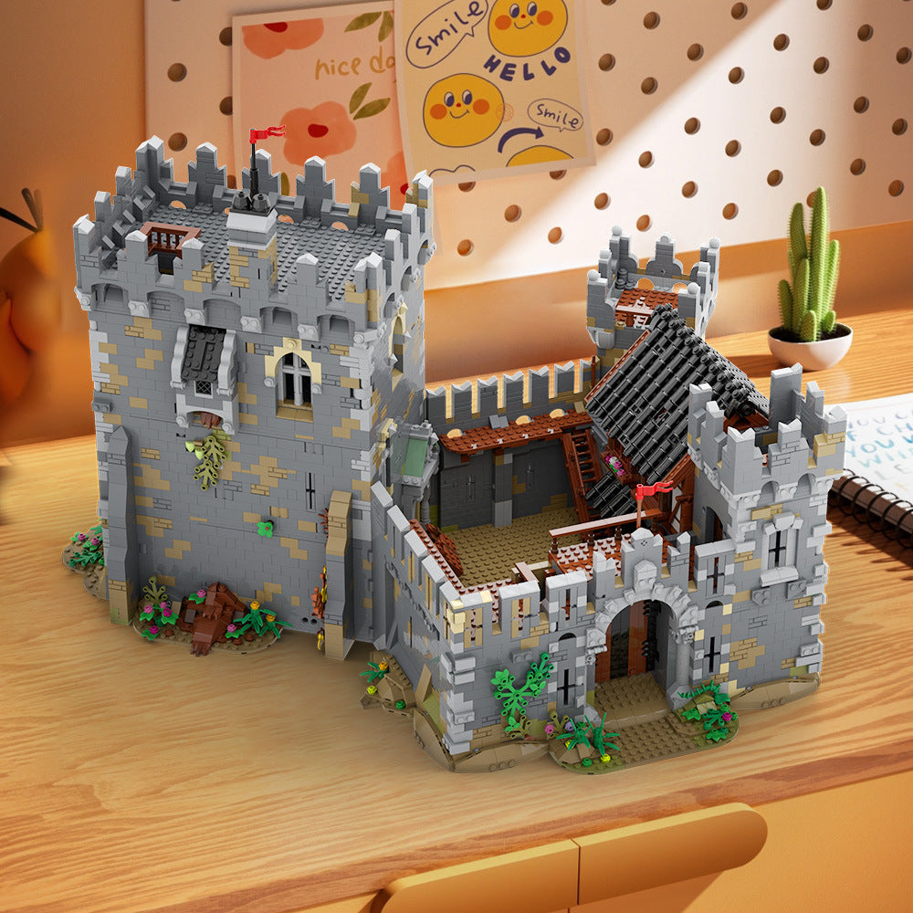 lions' castle building set | lego compatible - 1