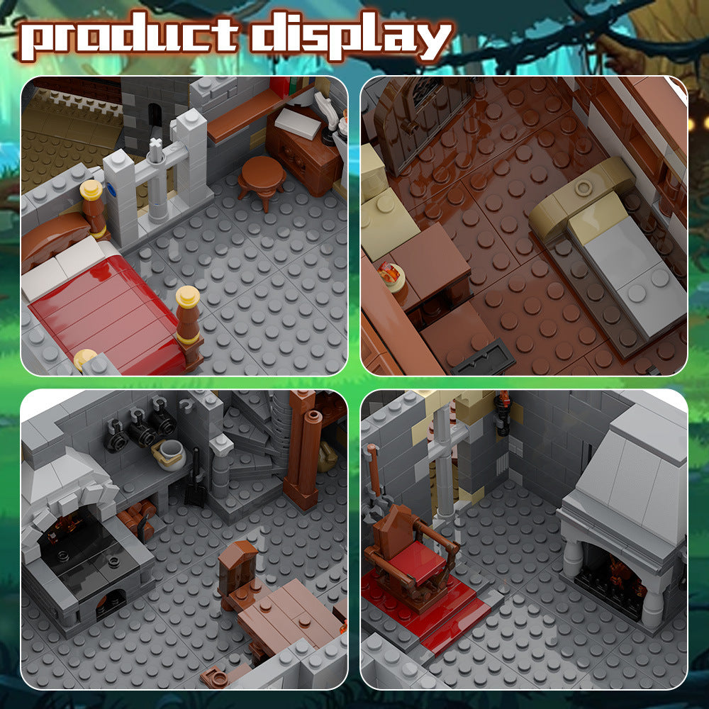 lions' castle building set | lego compatible - 2