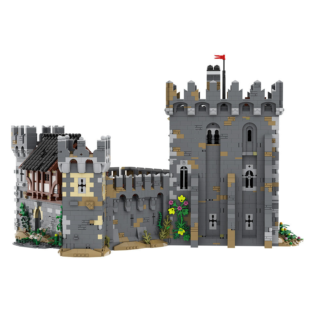lions' castle building set | lego compatible - 5