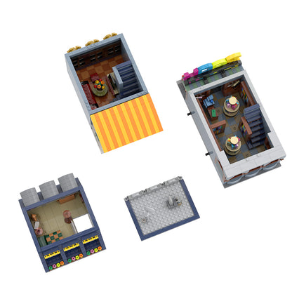 little bookshop building set | lego compatible - 6