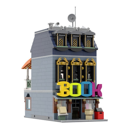 Little Bookshop MOC Building Kit | Cozy Street Architecture Model - 1