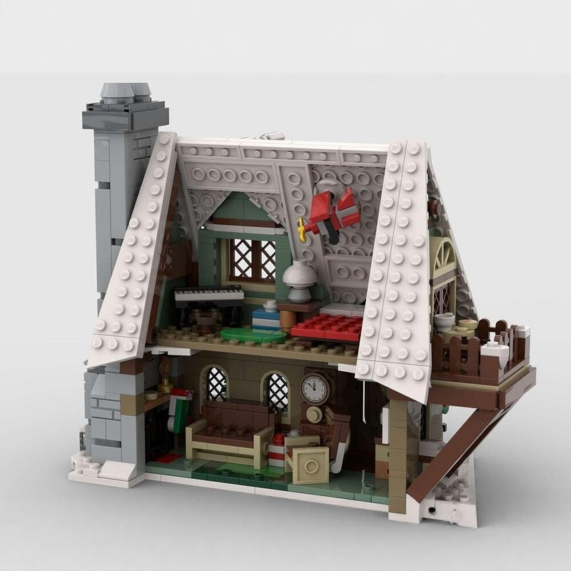 Little Elf Christmas Cottage MOC Building Kit - 2