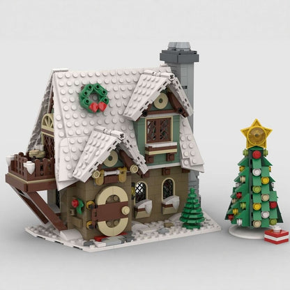 Little Elf Christmas Cottage MOC Building Kit - 3