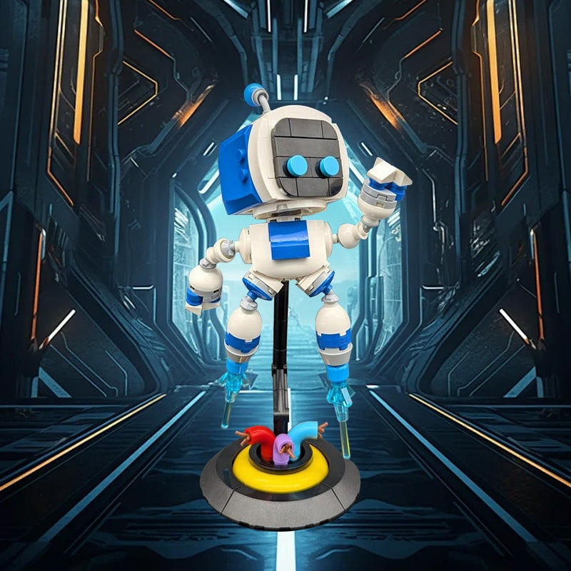 Little White Robot Hero MOC Building Kit | Cute Mecha Figure Model - 2