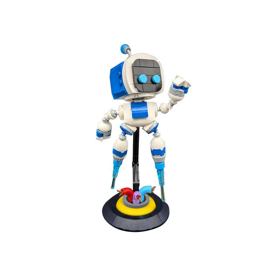 Little White Robot Hero MOC Building Kit | LEGO-Compatible MOC - 1