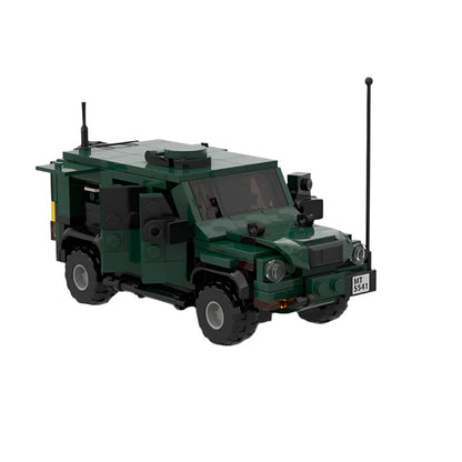 LMV 4x4 Tactical Vehicle MOC Building Kit - Custom Military Construction Set - 1