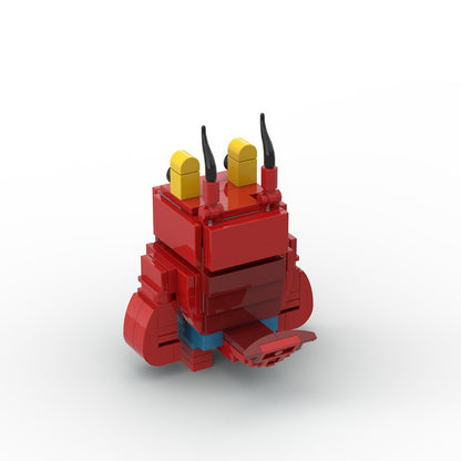 lobster larry brickheadz building set | spongebob | lego-compatible moc - 4