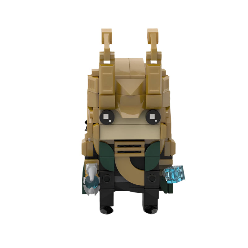 loki brickheadz building set | marvel-inspired lego-compatible moc - 1