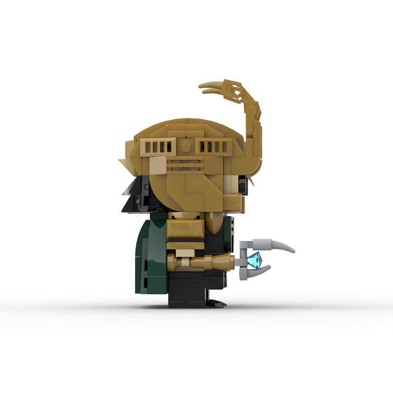 loki brickheadz building set | marvel-inspired lego-compatible moc - 2