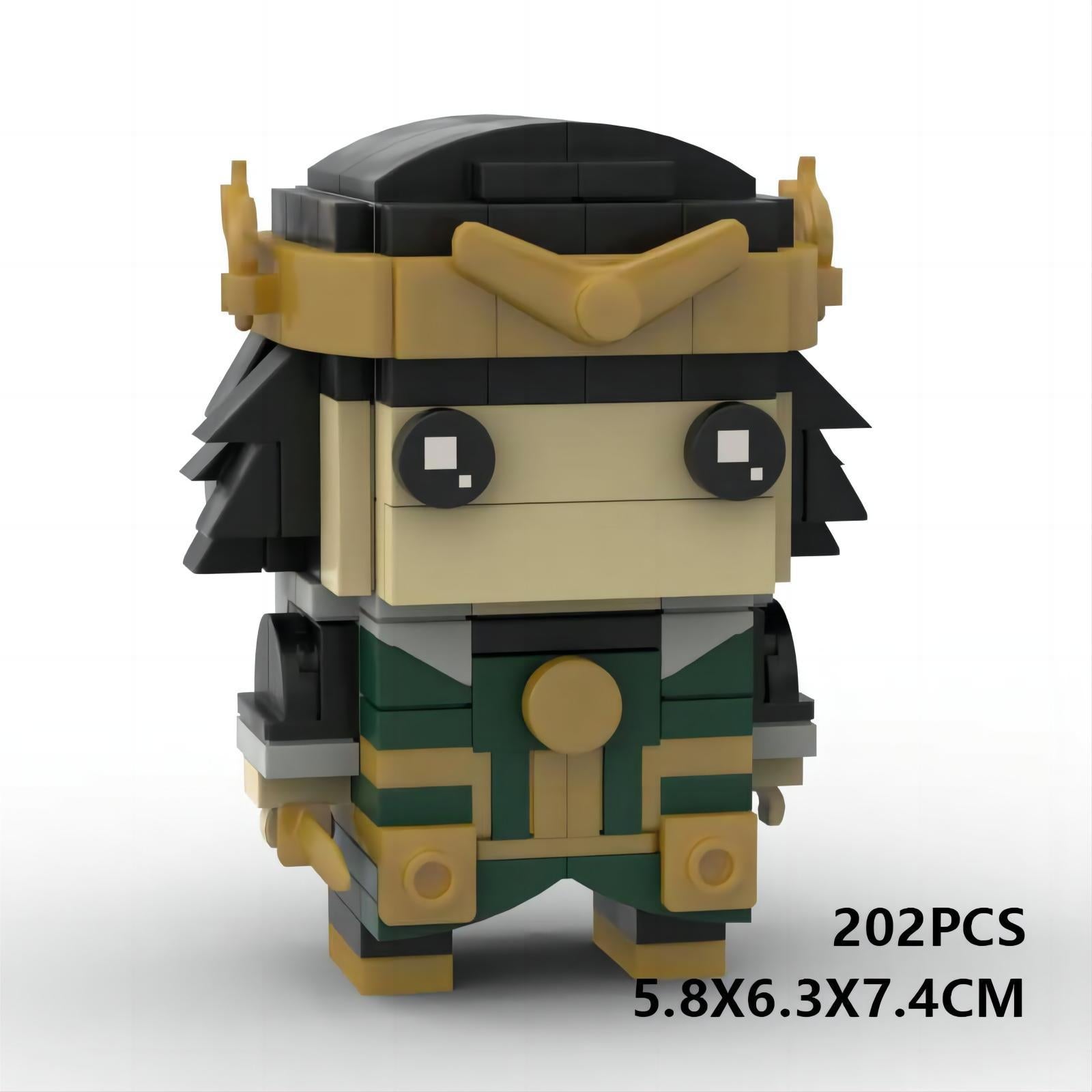 loki kid moc brickheadz brick set | lego-compatible - 1