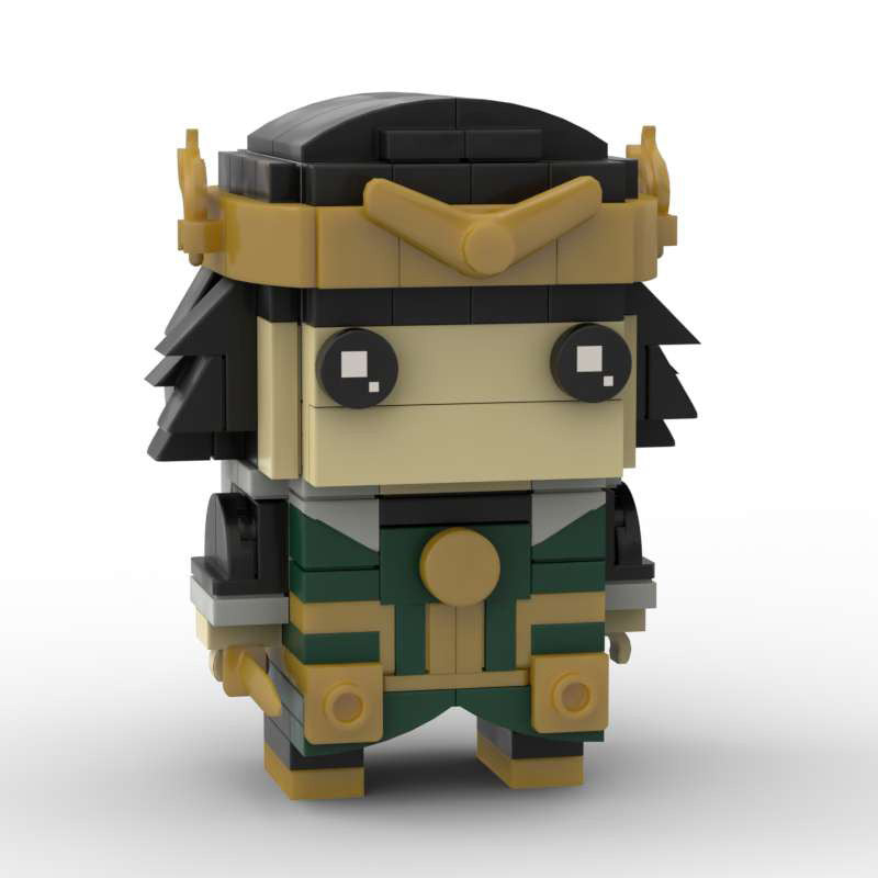 loki kid moc brickheadz brick set | lego-compatible - 2