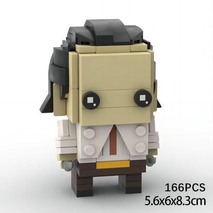 loki tva shirt brickheadz moc set | compatible with lego bricks - 1