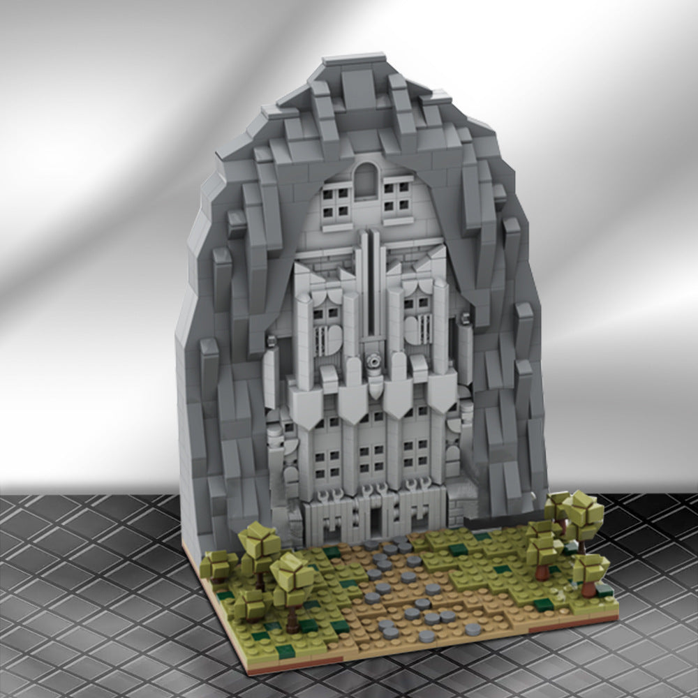 lonely mountain door building set | lotr | moc-117597 - 1
