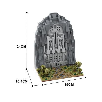 lonely mountain door building set | lotr | moc-117597 - 4
