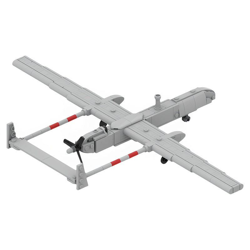 Long-Endurance Twin-Boom Military UAV MOC Building Kit - 2