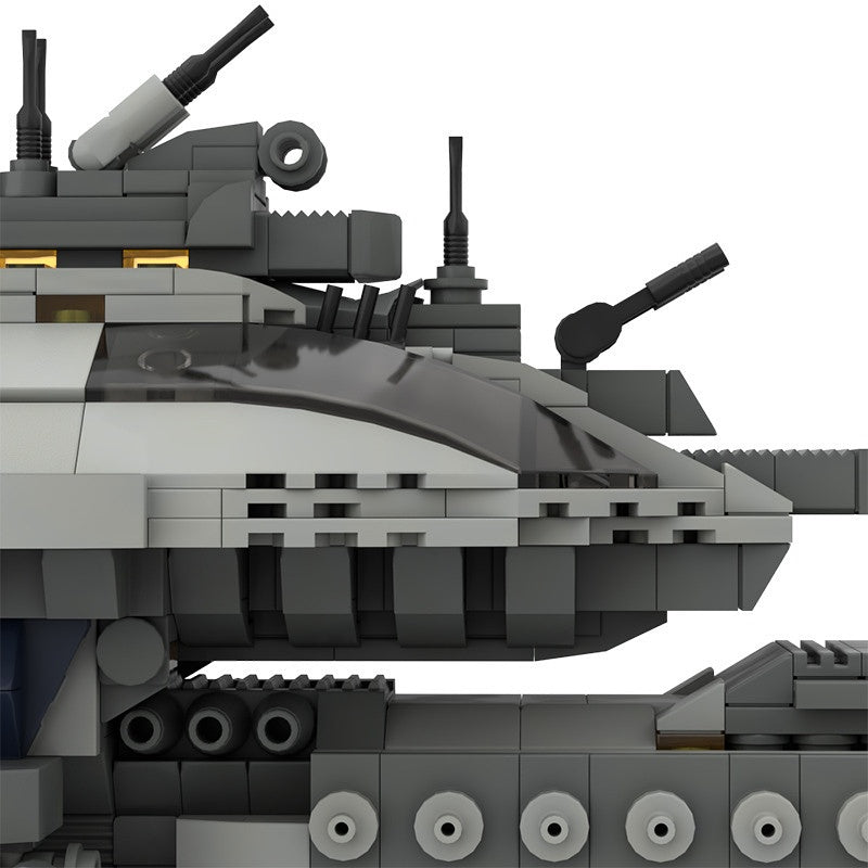 Long-Hull Light Destroyer MOC Building Kit | Heavy-Armed Starship - 3