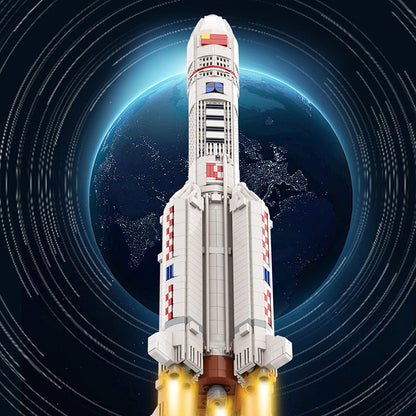 Long March 5 Rocket MOC Building Kit | Aerospace Vehicle Model - 2