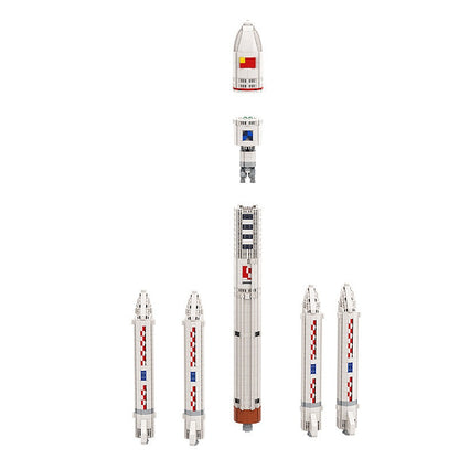 Long March 5 Rocket MOC Building Kit | Aerospace Vehicle Model - 3