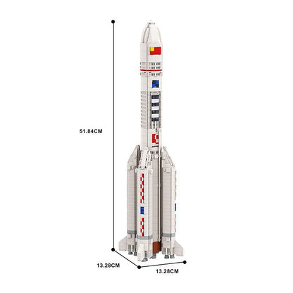 Long March 5 Rocket MOC Building Kit | Aerospace Vehicle Model - 4