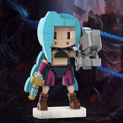 Loose Cannon Girl Cube Character MOC Building Kit | Figure Model - 2