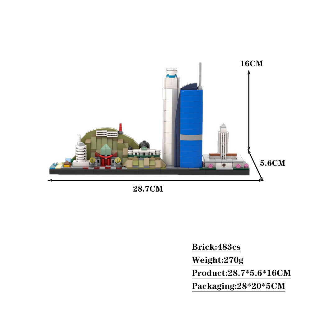 los angeles skyline building set | moc-102208 - 2