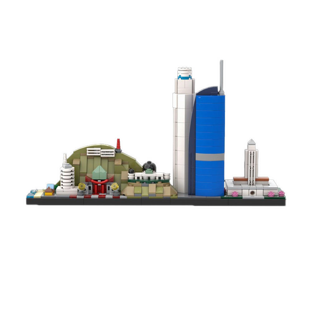 los angeles skyline building set | moc-102208 - 3