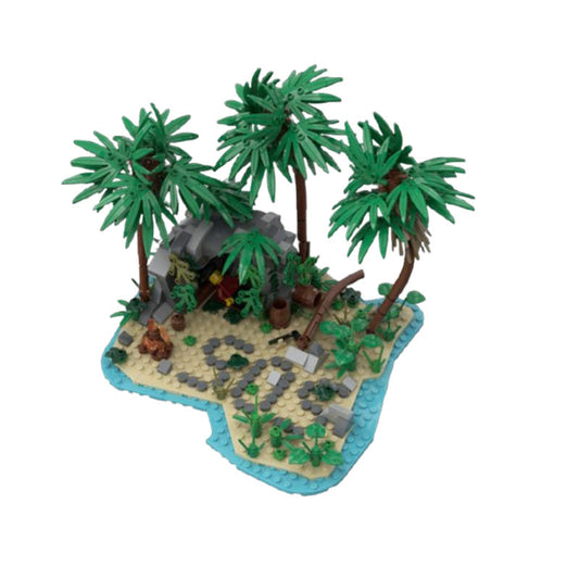 Lost Island Building Kit | LEGO-Compatible MOC - 1