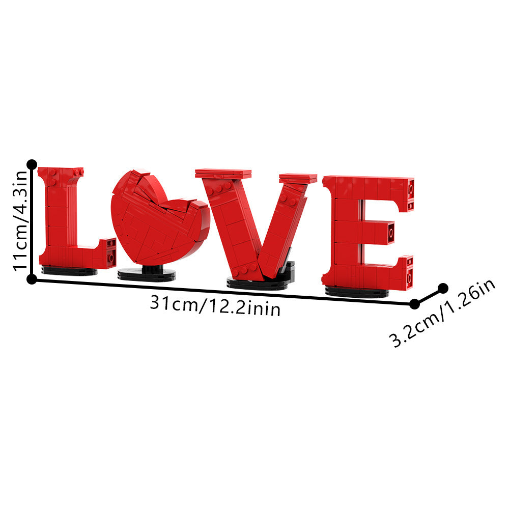 Love lettering Building Kit | Valentine´s Day | MOC-208993 - 4