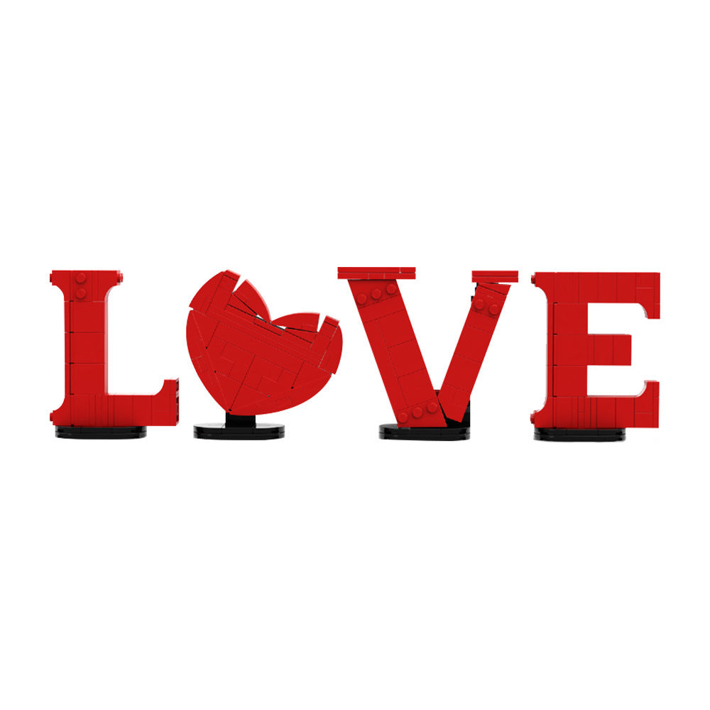 love lettering building set | valentine´s day | moc-208993 - 2