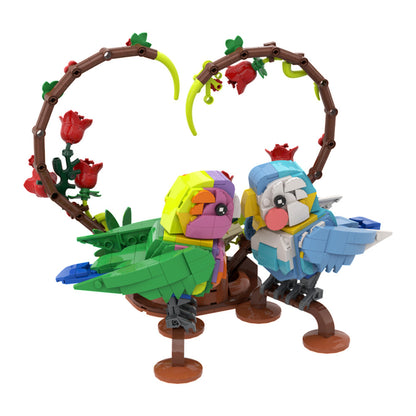 lovebirds building set | valentine's day | lego compatible - 5