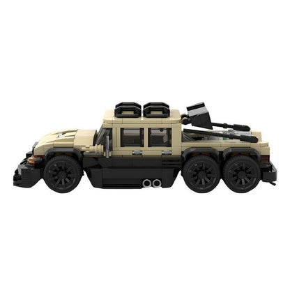 Low-Slung Military 6x6 MOC Building Kit | Custom Tactical Vehicle - 2