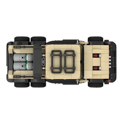 Low-Slung Military 6x6 MOC Building Kit | Custom Tactical Vehicle - 4
