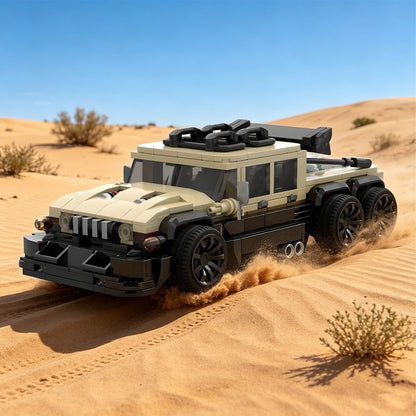 Low-Slung Military 6x6 MOC Building Kit | Custom Tactical Vehicle - 7