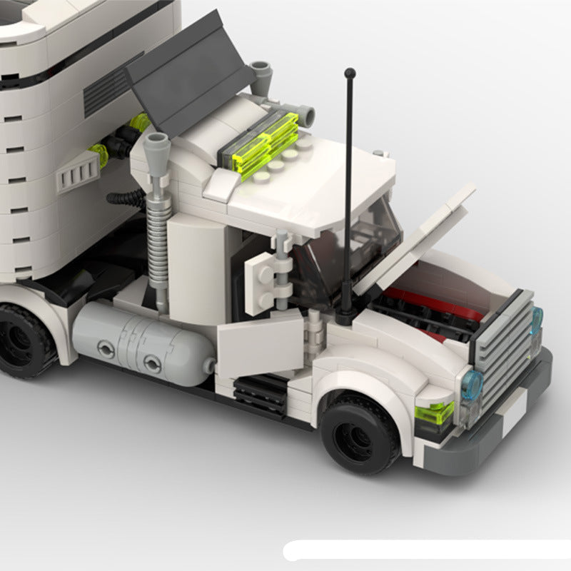 lt 3 car transport big rig truck building set | moc-50003 - 2