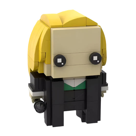 lucius malfoy brickheadz moc building set | harry potter | compatible with lego - 1