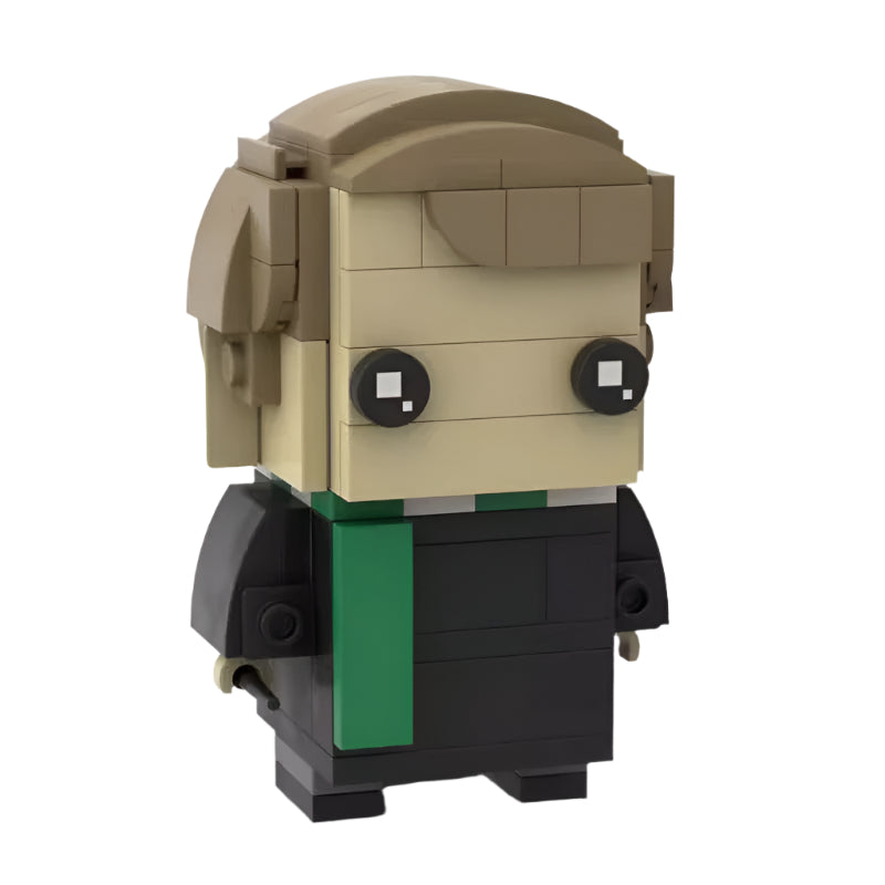 lucius malfoy brickheadz moc building set | harry potter | compatible with lego - 3